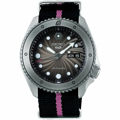 Pre-owned Seiko 5 Sports Naruto & Boruto Boruto Uzumaki Limited Edition Men Watch Srpf65k1