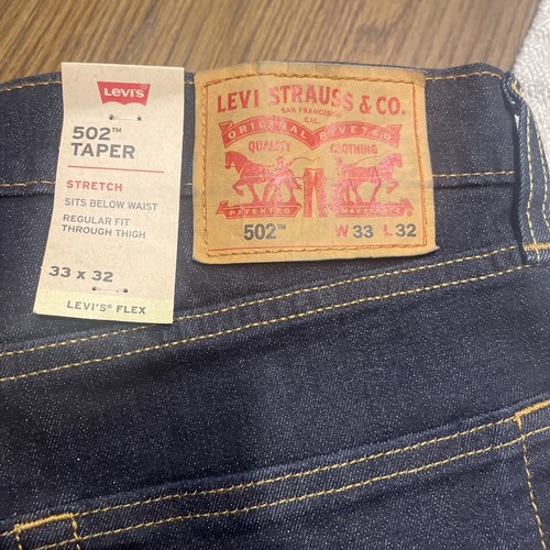 【新品】Levi's502 W30 L32 LEVI's 502 Jeans Men's W30/L32 Denim Blue Fade Effect Zip
