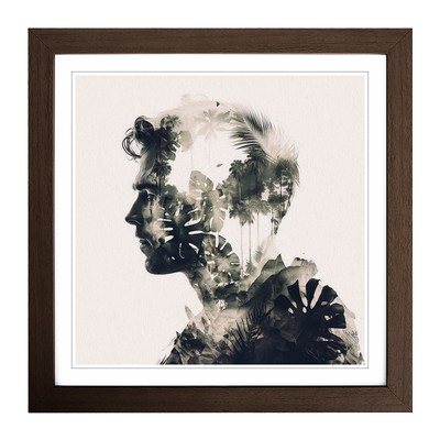 Jungle Double Exposure No.1 Wall Art Print Framed Canvas Picture Poster Decor