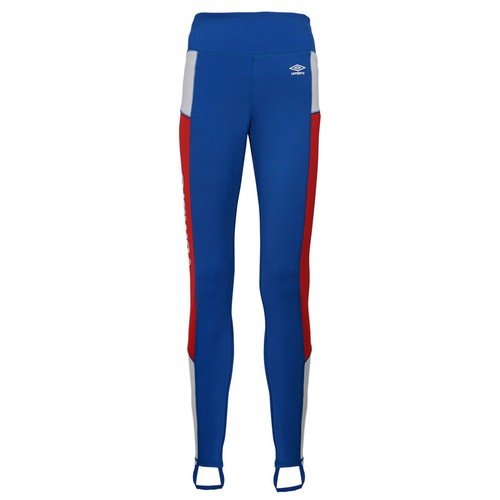 

Женские леггинсы с цветными блоками Umbro, TW Royal/Vermillion, Синий