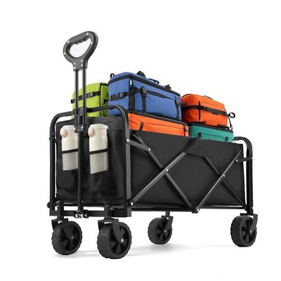 Collapsible Wagon 220 lbs Heavy Duty Wagon Carts Foldable Port...