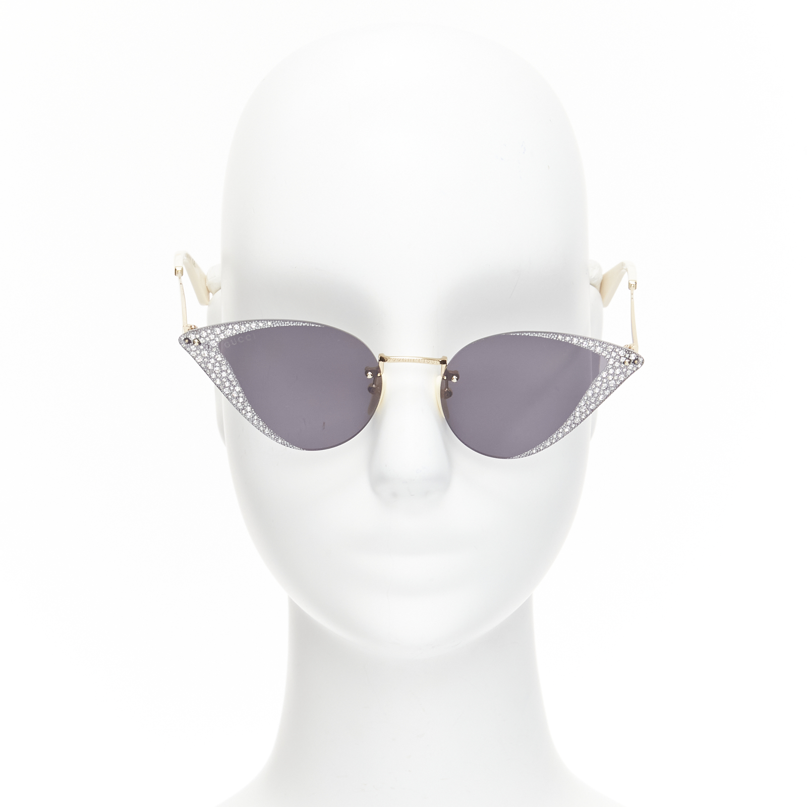 【送料,関税込】GUCCI サングラス GG0898S Hollywood Forever GUCCI Hollywood Forever GG0898S silver crystal black cat eye