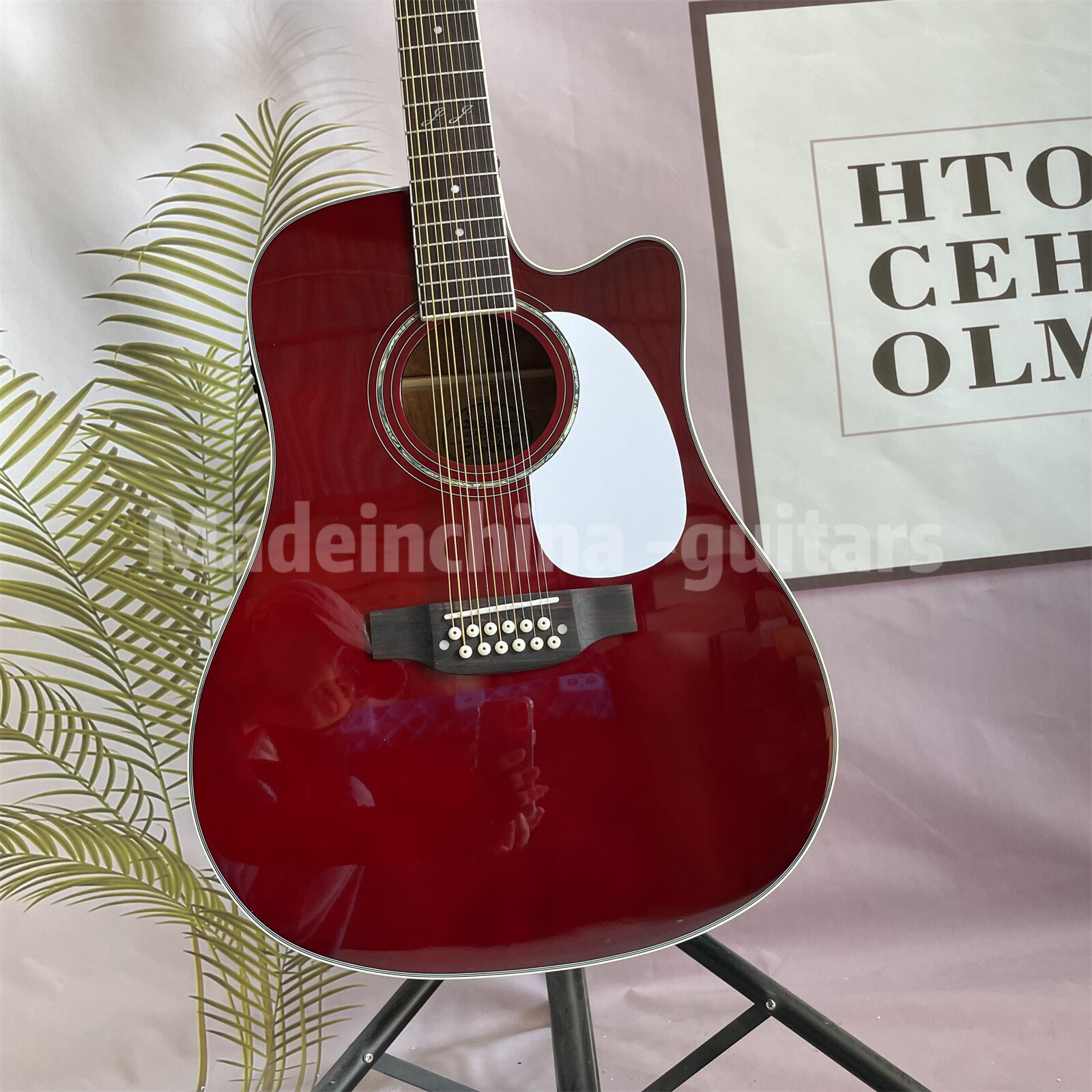 タカミネギター Factory 12 String Takamine Red Solid Spruce Acoustic