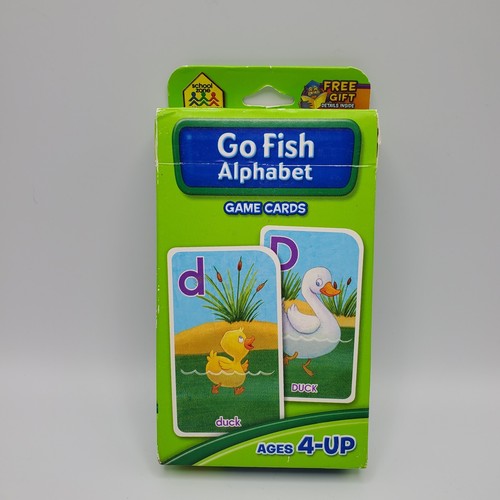 School Zone - Go Fish Alphabet Game Cards Flashcards