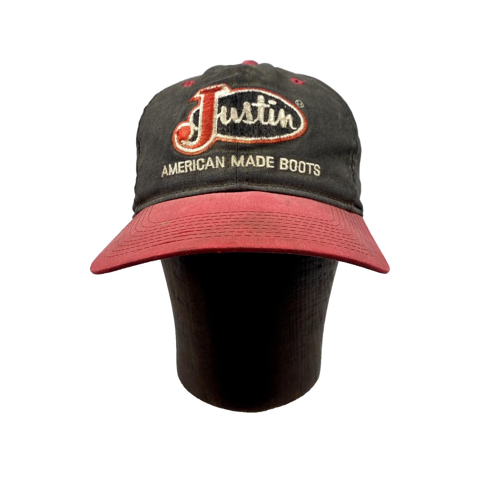 Vintage Justin Boots Hat Mens Adjustable Distressed Western