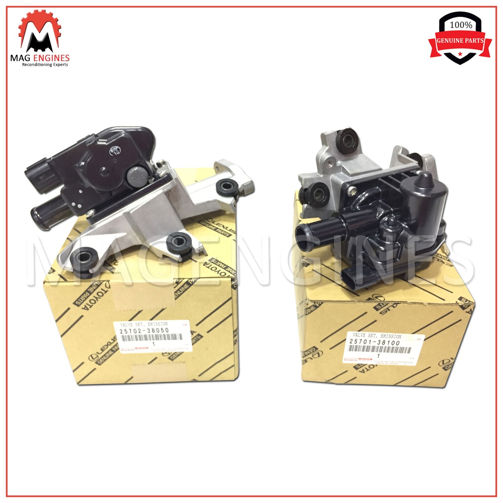 GENUINE OEM EMISSION CONTROL VALVE SET RIGHT & LEFT - TUNDRA