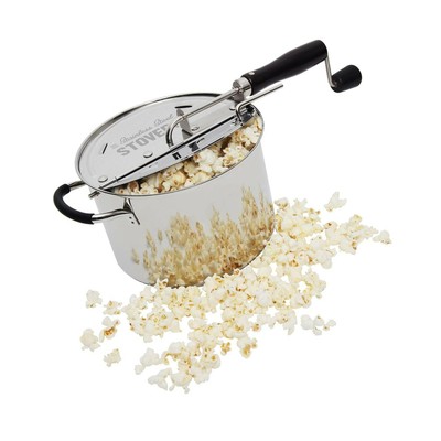 Time for Treats VKP1160 StovePop Stove-Top Popcorn Popper, 6 Quart, Stainless...