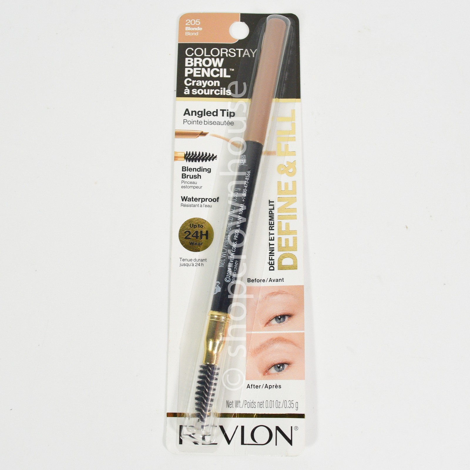 Revlon ColorStay Brow Pencil Angled Tip #205 BLONDE Waterproof