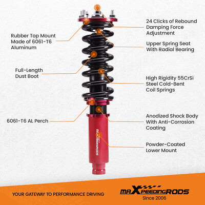 maXpeedingrods Street 24-WAY Damper Coilover Kit for Honda Accord 1998-2002