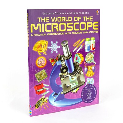 AmScope The World of Microscope 48-page Science & Experiment Book Kids 3+ BK-WM
