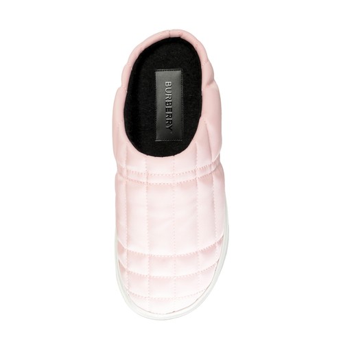 Pre-owned Burberry Women's Pale Candy Pink "lf Homie" Comfort Slip On Slippers Shoes