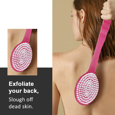 Long Handle Bath Body Brush Soft Back Shower Exfoliating Skin Scrubber Massager