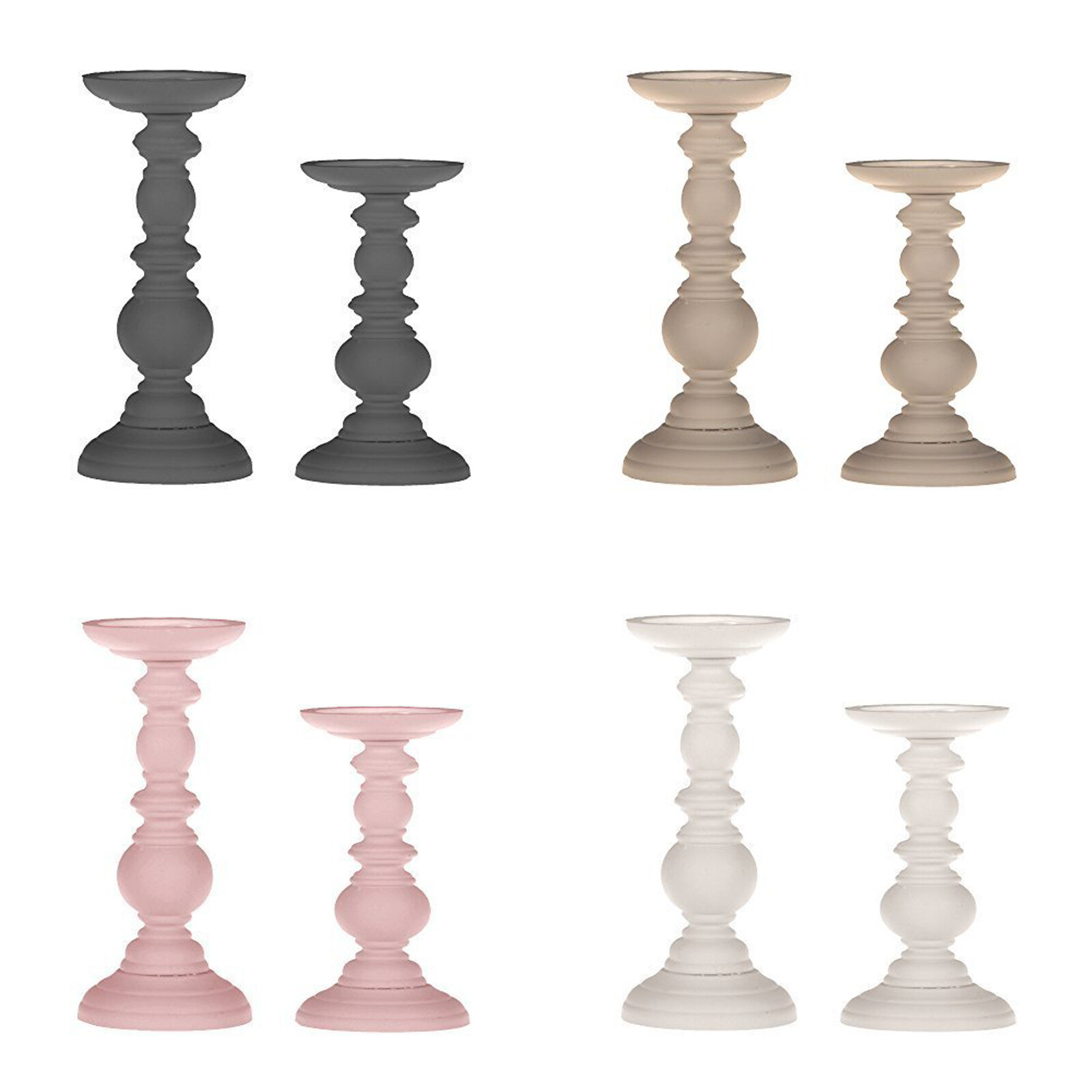 Kerzenleuchter Kerzenhalter Leuchter Kerzenständer Shabby Chic Landhaus HA-001KS