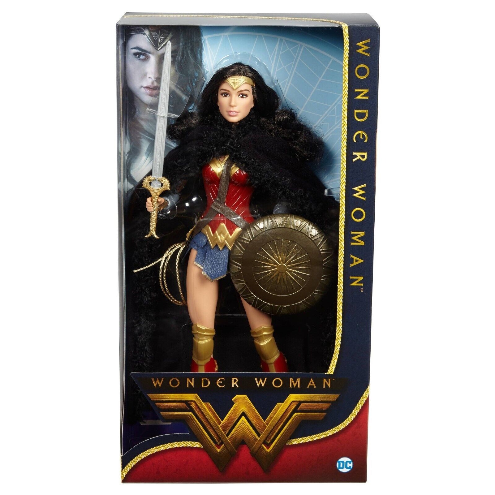 美品 希少   black label 2016 Mattel Wonder Woman Barbie Doll Barbie Collector Black