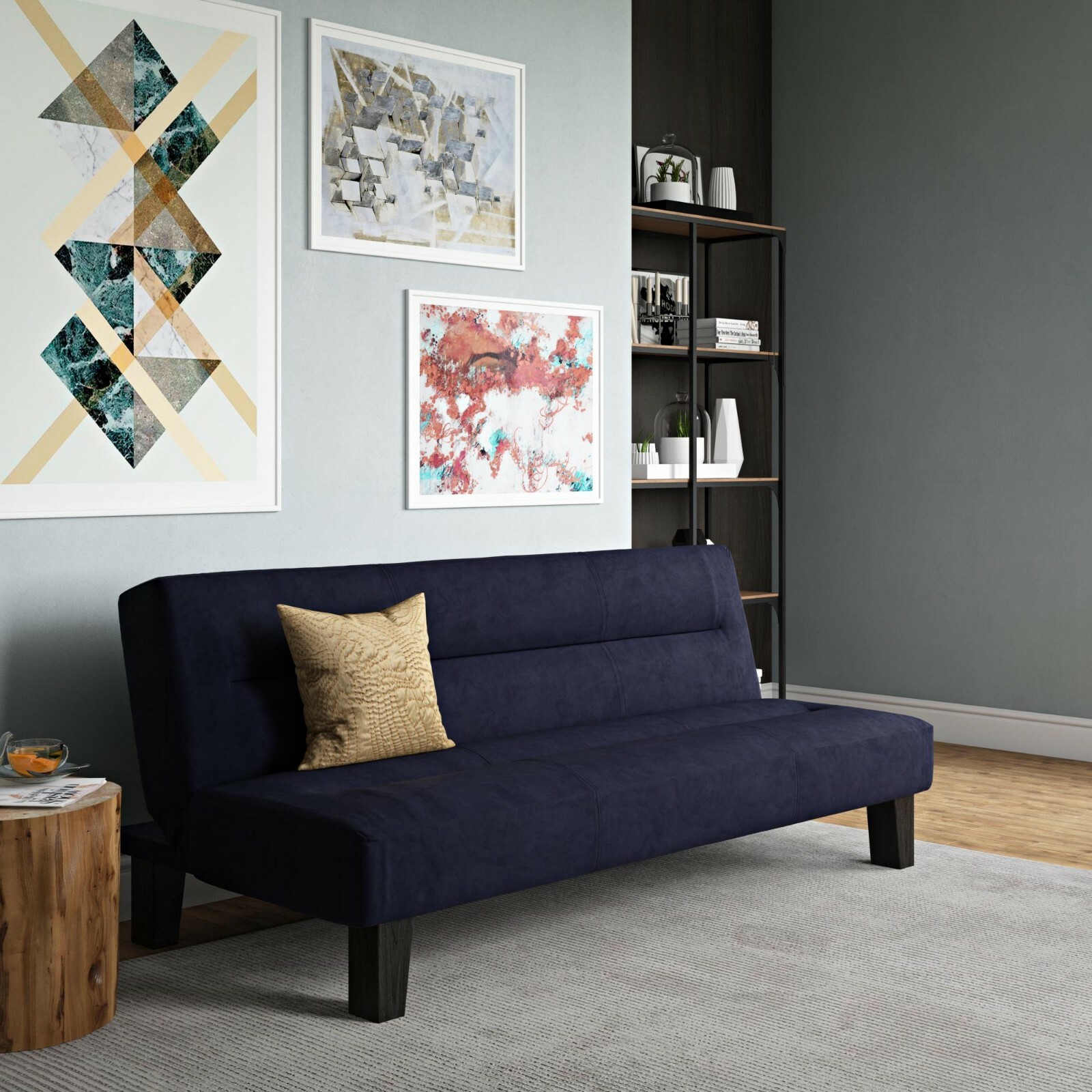 FUTON SOFA BED Convertible Couch Lounger Sleeper Living