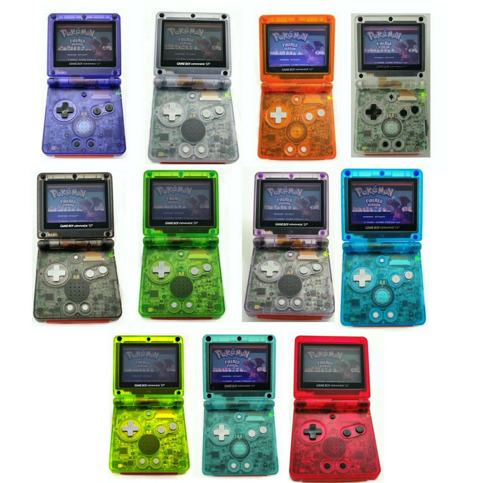 Nintendo Game Boy Advance GBA 001 SP Advance System Clear Pick
