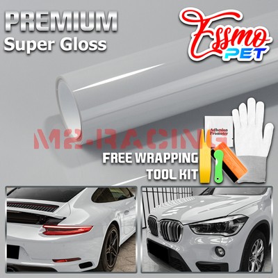 ESSMO PET Super Gloss Brooklyn Gray Vehicle Vinyl Wrap Decal Sheet Like Paint