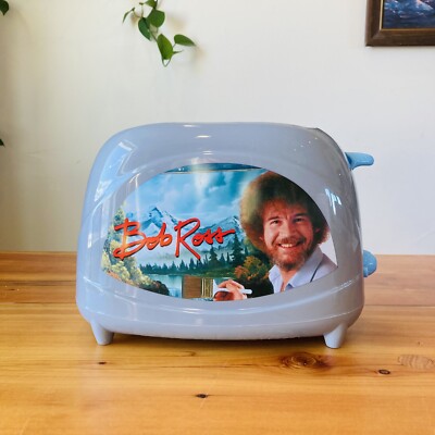 New Bob Ross Face Toaster 2 Slice Toaster - No Box