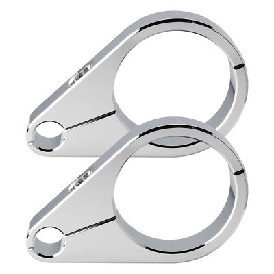 Pair 1 1/2'' Handlebar Clutch Throttle Cable Brake Line Clamp for Harley Yamaha