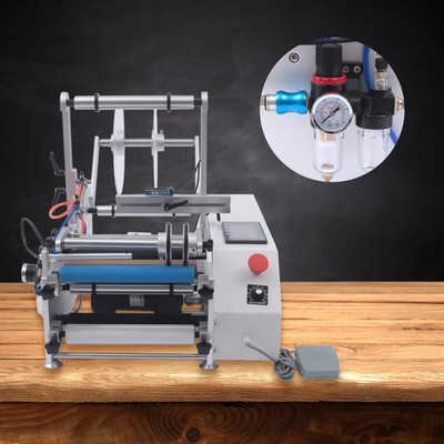 Round Bottle Labeler Applicator Semi-Automatic Glass Bottles Labeling Machine
