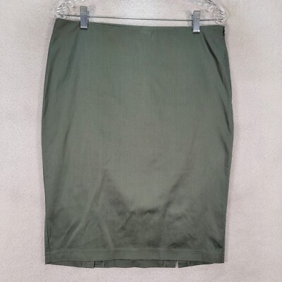 Sisley Womens Skirt Plus Size 16 Green Stretch High Waist Career Cocktail Pencil