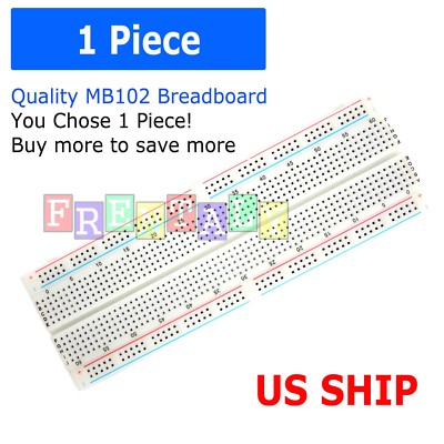 Lot MB-102 830 Point Prototype PCB Solderless Breadboard Protoboard US