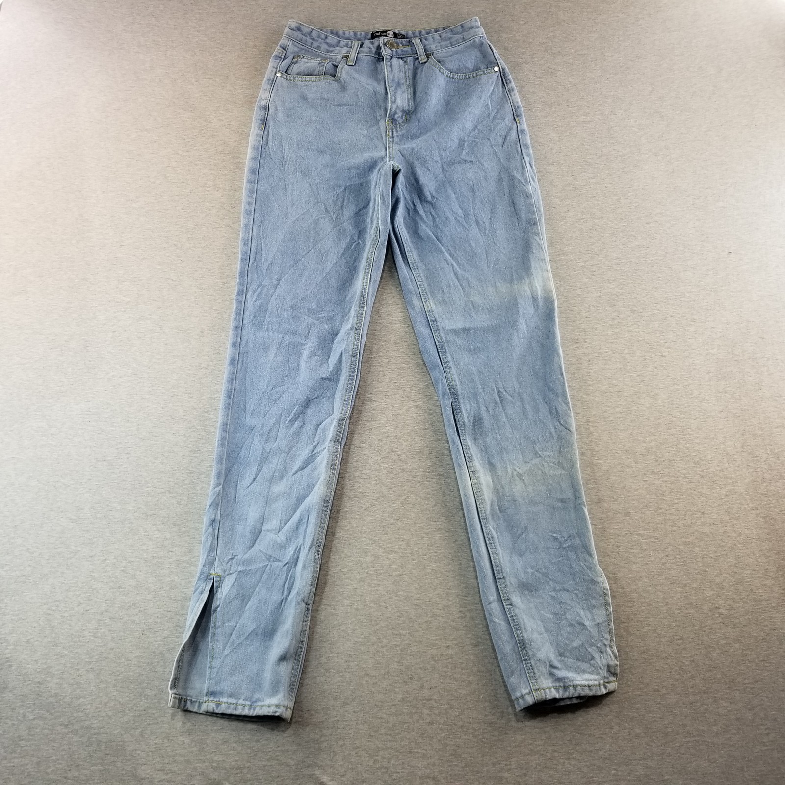 BooHoo Jeans Women's Sz 2 Light Wash High Quality Normcore Cute Stylish Trendy