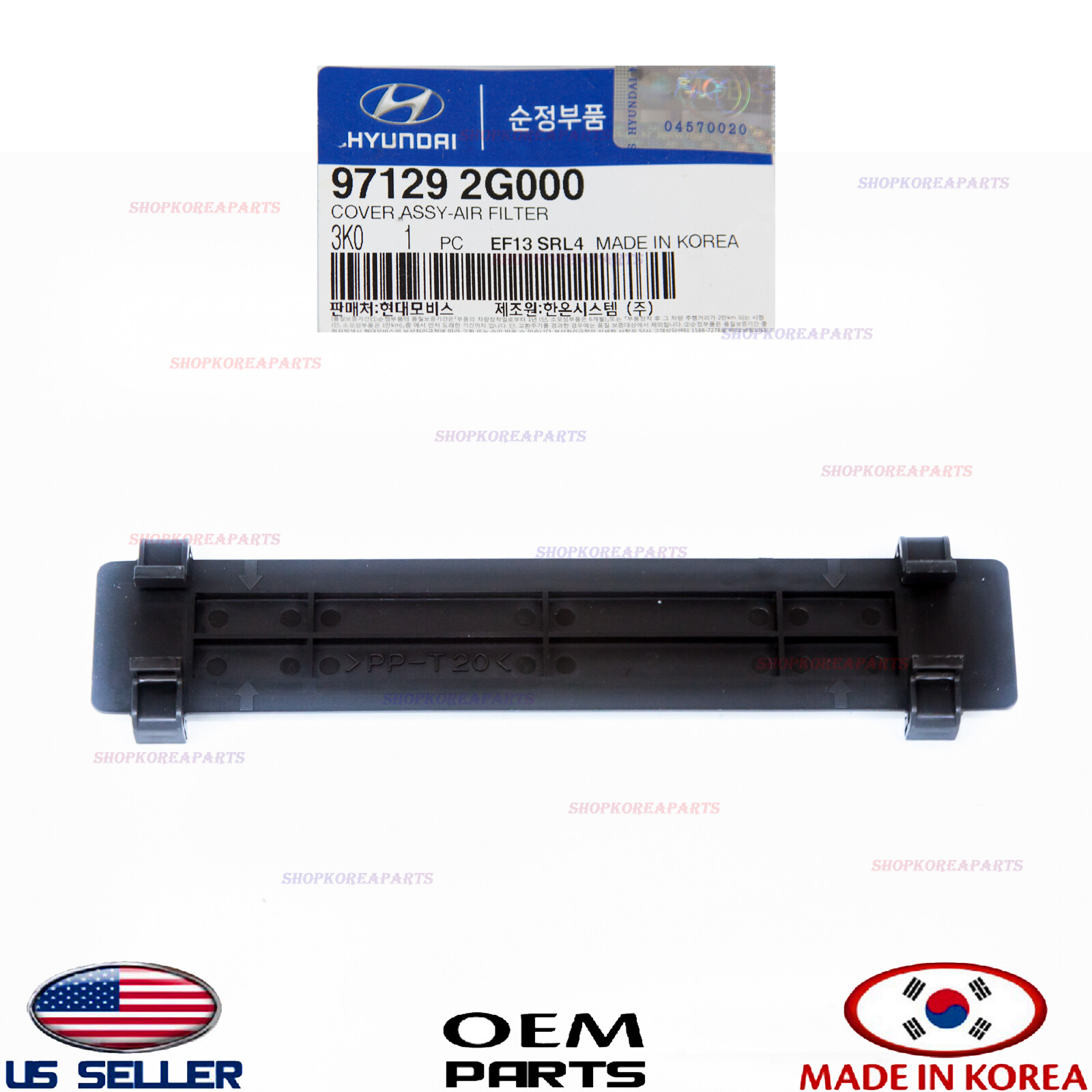 Cabin Air Filter Access Cover For Hyundai Azera, Sonata, Kia Optima, Sedona (2006-2021)