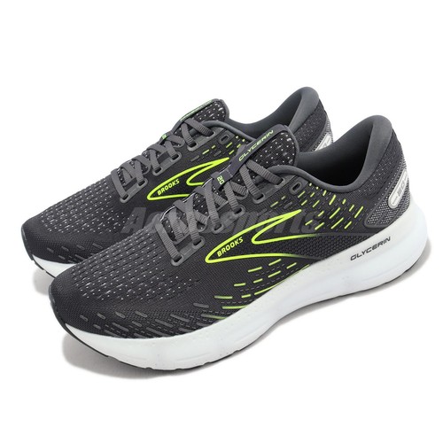 

Мужские спортивные кроссовки Brooks Glycerin 20 Grey Volt White 1103821D-047, Серый, Glycerin 20