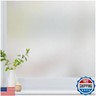 Haton Window Privacy Film Frosted Glass for Bathroom, Static Cling UV Sun Blocking Window Clings, Opaque Decorative Coverings Removable Sticker Heat Control Tint for Home Door, Pure 23.6