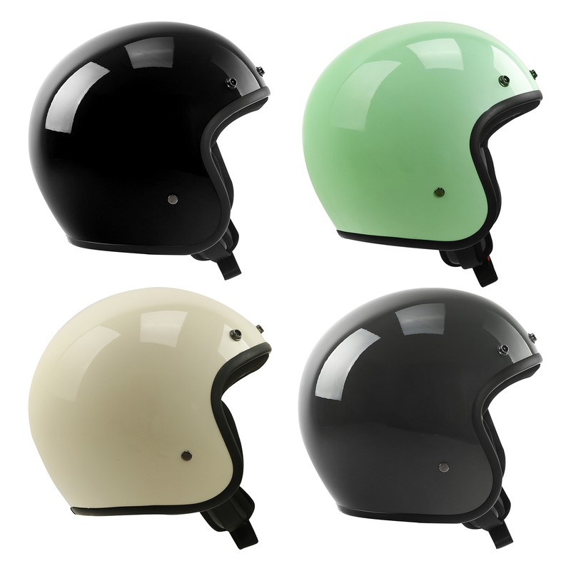 3/4 Open Face DOT Retro Motorcycle Adult Helmet Cafe Racer Vintage M L XL XXL