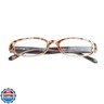 VisionGlobal 1 Pair Reading Glasses with Spring Hinge, Blue Light Blocking Glasses for Women/Men (Tortoise,+1.25 Magnification)