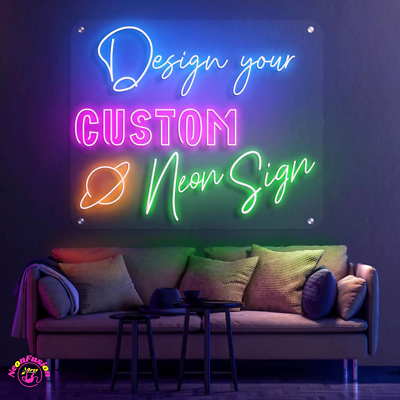 Led light on sale custom sign