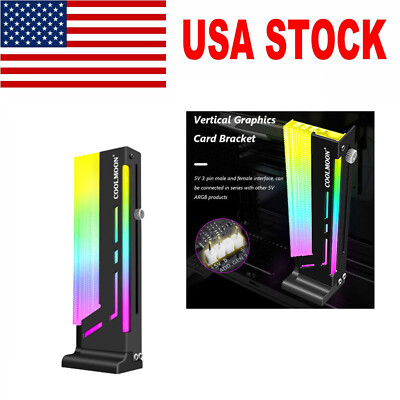 LED GPU Holder 5V 3 Pin ARGB LED Vertical Graphics Card Bracket Support Frame