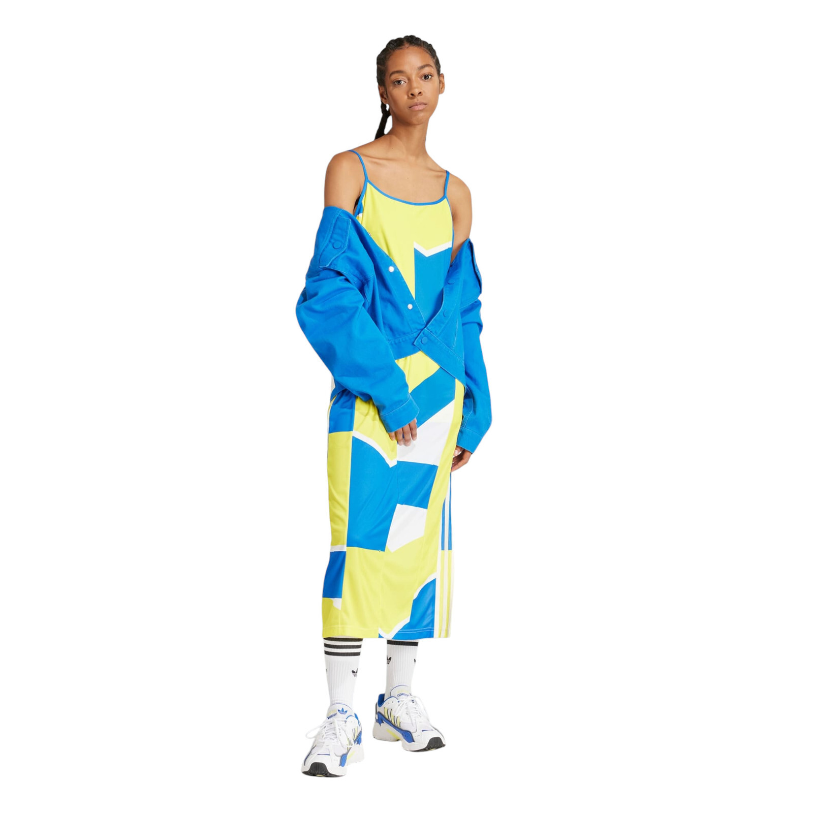 大人気☆アディダス☆KSENIASCHNAIDER REPURPOSED SLIP DRESS Women's Adidas Originals KSENIASCHNAIDER Repurposed 3-Stripe