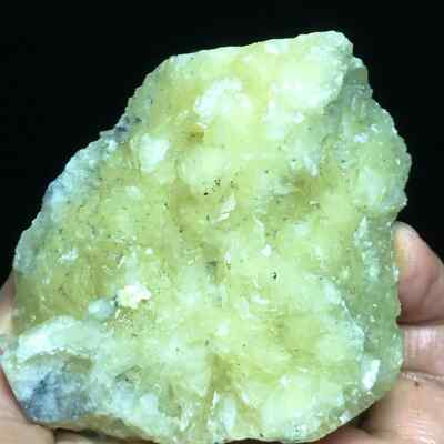 152g Natural Rare Yellow Translucent Filled Calcite comes from Fujian, China