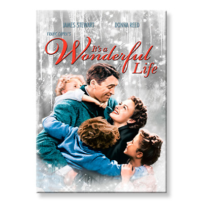 IT'S A WONDERFUL LIFE Movie Poster Design 3.5 '' x 2.5 '' FRIDGE MAGNET No 1