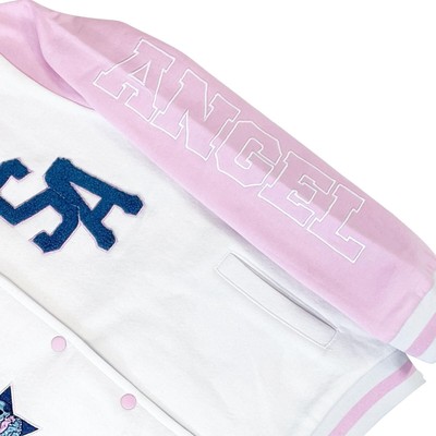 Disney Lilo,Stitch and Angel Varsity Bomber Jacket - Little and Big Girl...