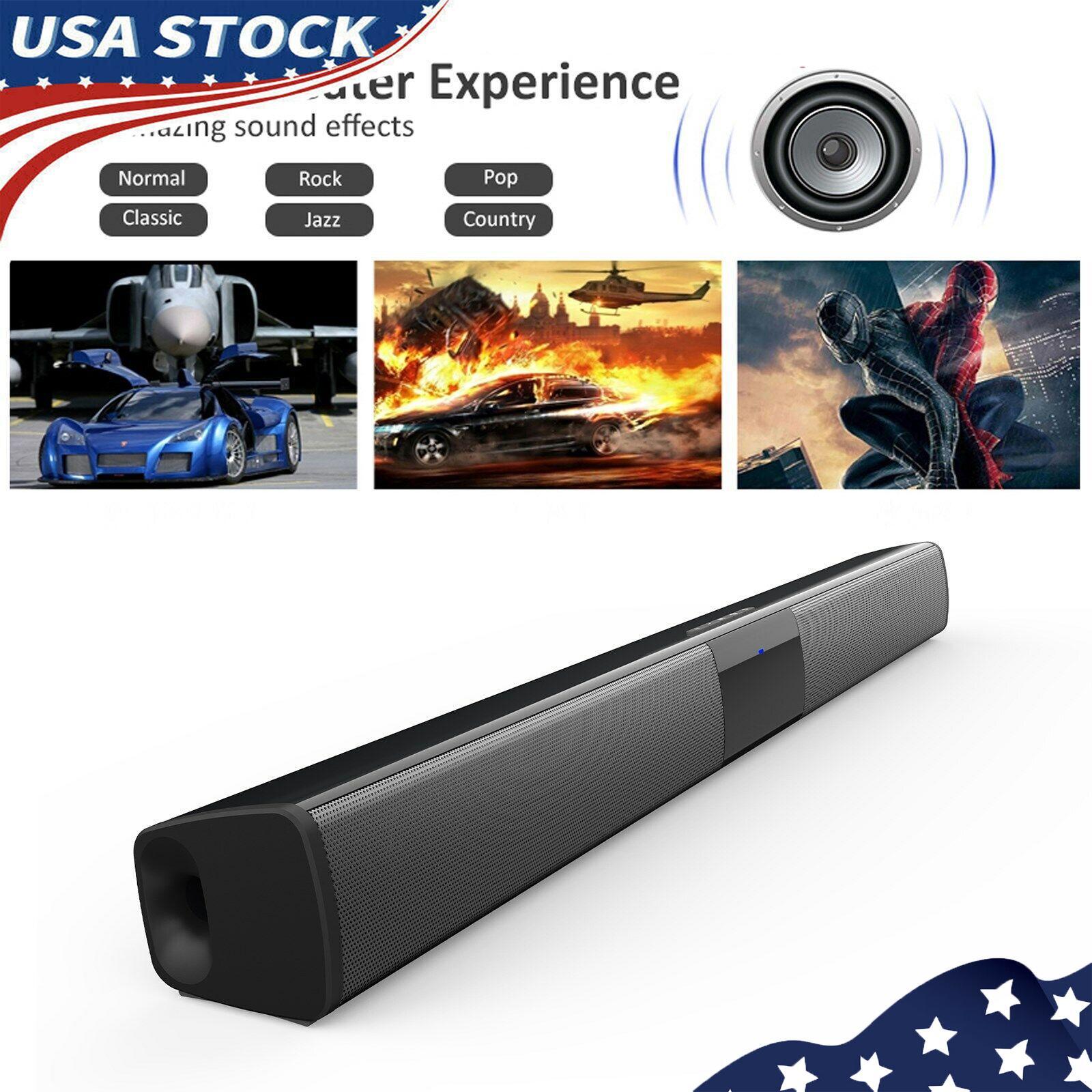 Bar Wireless Subwoofer 4 Speaker Tv Theater System Yu