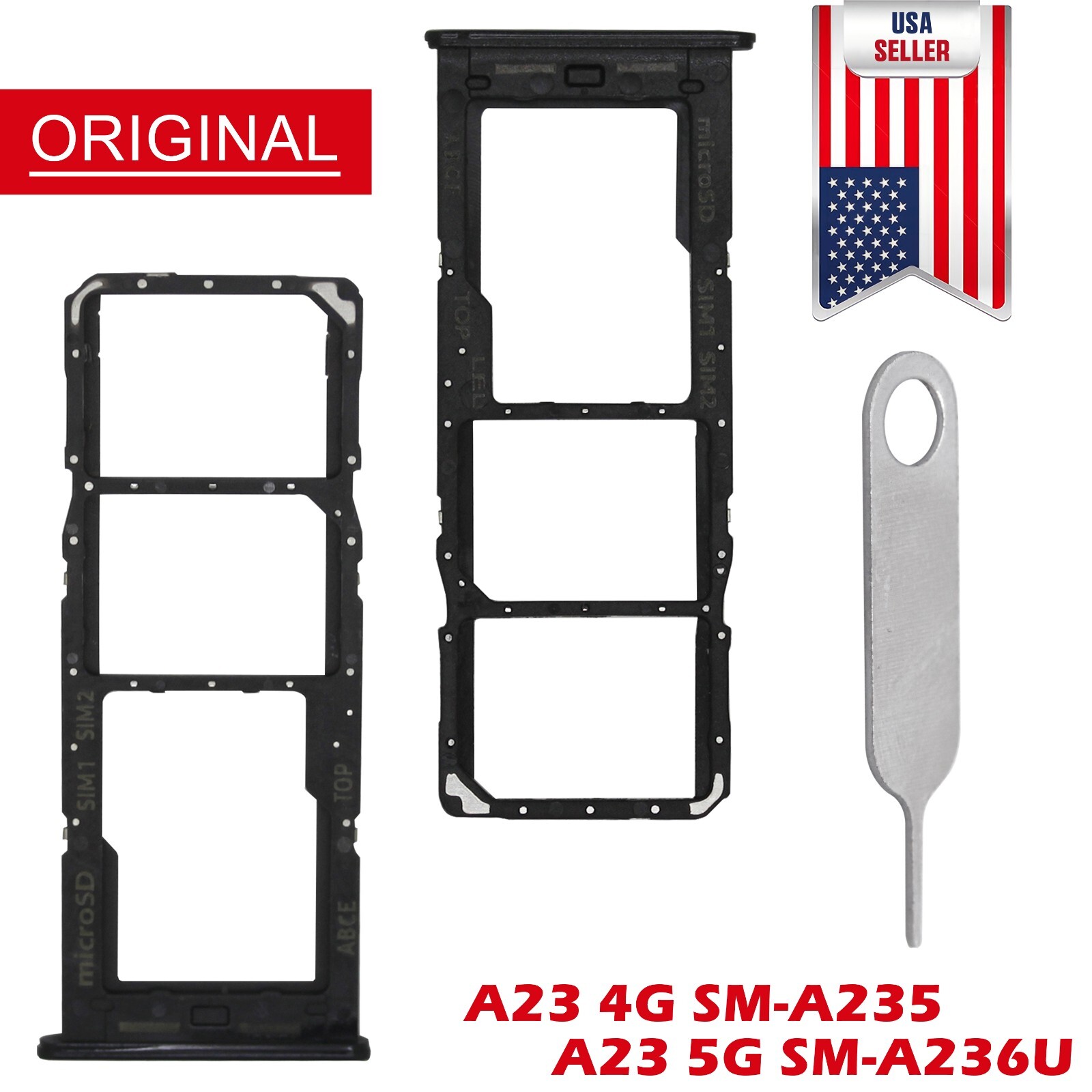 SIM 　　　　　　　　　　　　　　　WM636A OEM SIM Card Tray MicroSD Holder Slot For Samsung Galaxy A23