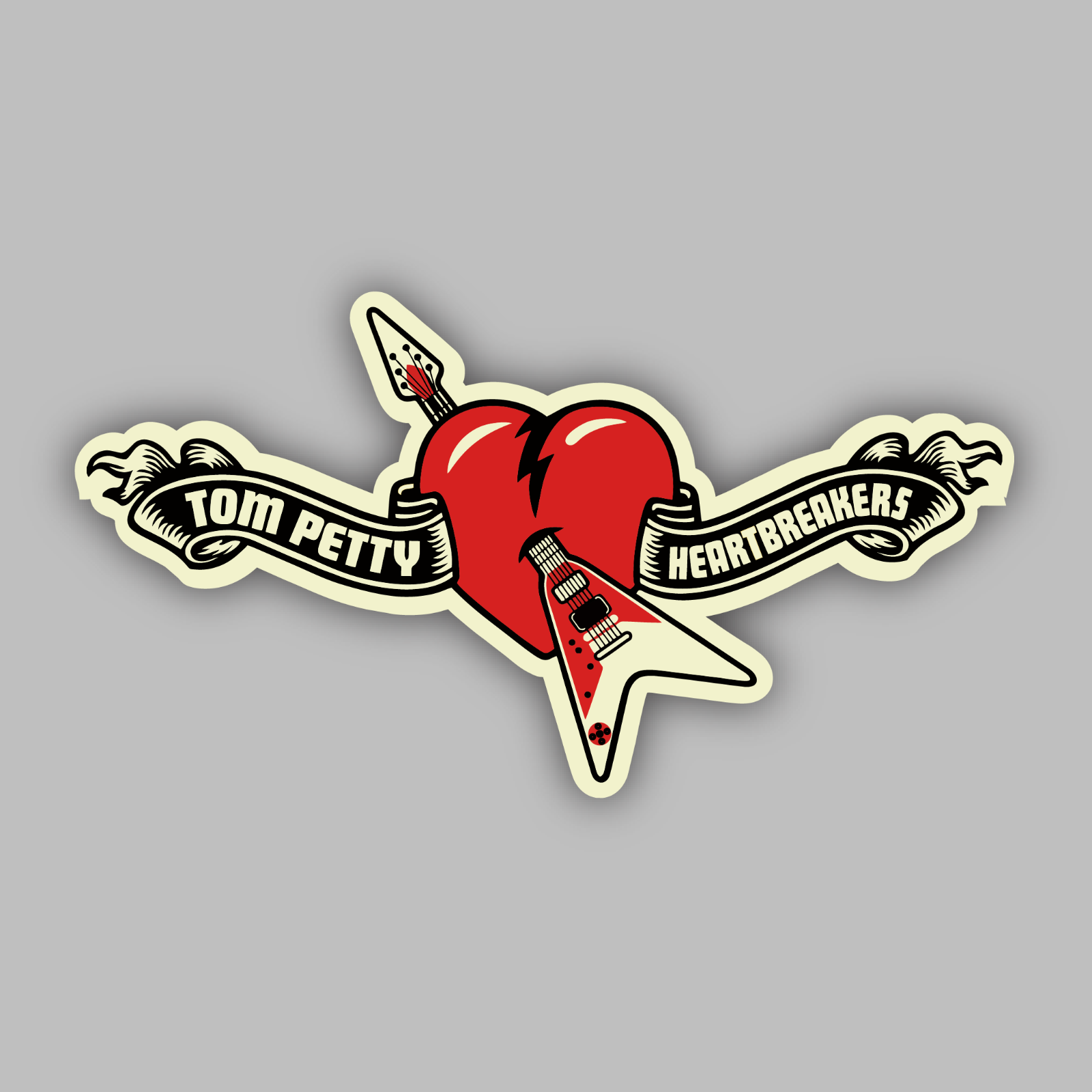 Tom Petty & The Heartbreakers Vinyl Sticker/Decal -Classic Southern Rock n Roll 
