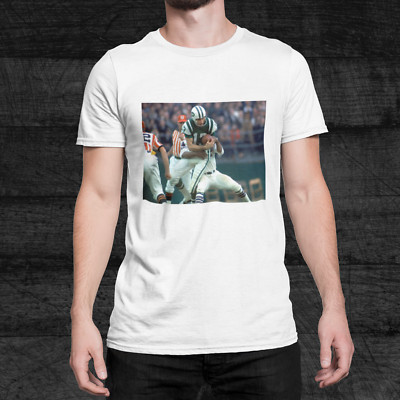 AFL NFL 1967 New York Jets Don Maynard Game Action Graphic Printed T Shirt NWOT