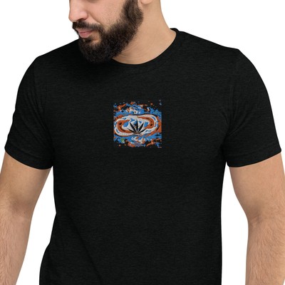 Short sleeve t-shirt with emb text