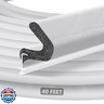 40FT Extra Long Kerf Weather Stripping Door Seal for Large Gaps and Easy Installation (White)