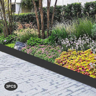 3Pcs Steel Landscape Edging Border Garden Backyard Lwan Barrier 40 Inch*80 Inch