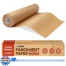 Katbite Unbleached Parchment Paper for Baking, 15 in x 210 ft, 260 Sq.Ft, Heavy Duty Baking Paper with Slide Cutter, Non-stick Brown Parchment Paper Roll for Cooking, Air Fryer, Steaming, Baking Bread
