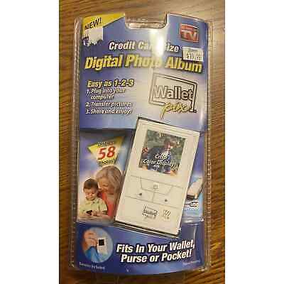 Digital Photo Album Wallet Pix As Seen On TV Displays 58 Photos NEW SEALED
