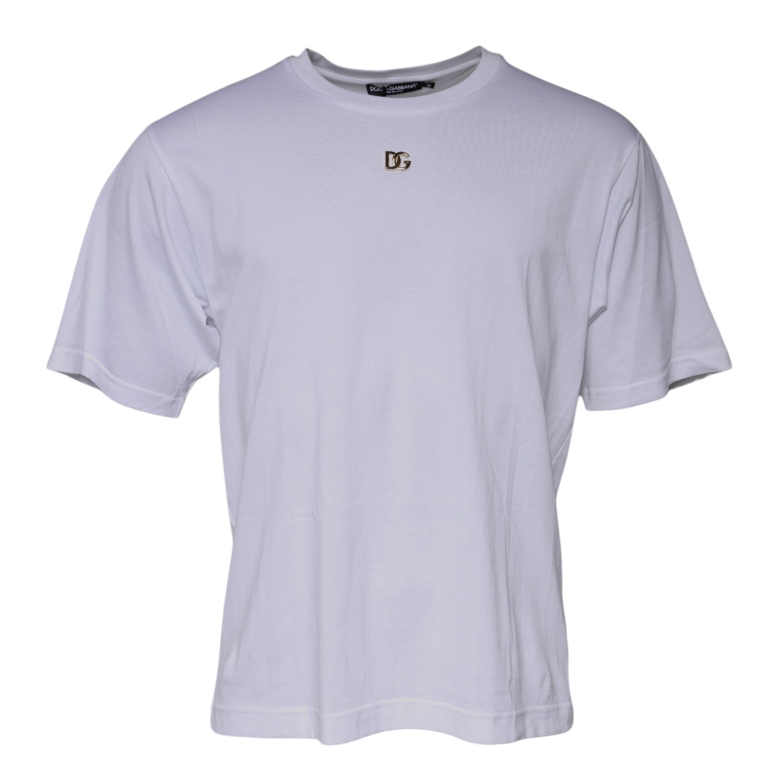 DOLCE & GABBANA DGロコフリントショトスリフTシャツ 【関税込】 Dolce & Gabbana Cotton T-Shirt With Road-Sign Print