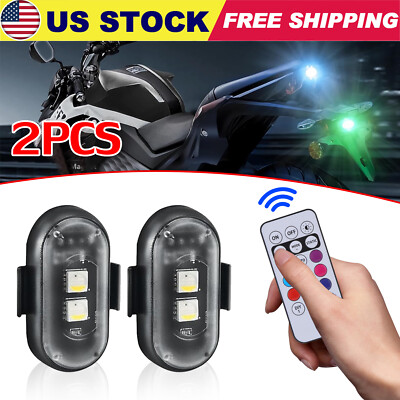RGB Led Car Ambient Lights Rechargeable Wireless Car Light With Remote Control