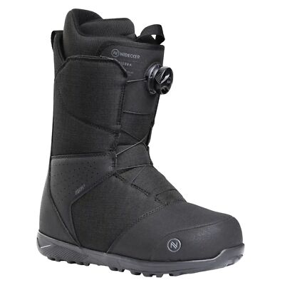 Nidecker Sierra BOA Men's Snowboard Boots, Black, M14